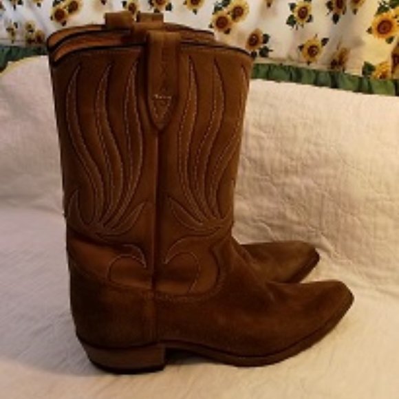 TEXAS BOOT CO. Women's Cowboy Boot, Tan, 7C - Picture 2 of 8